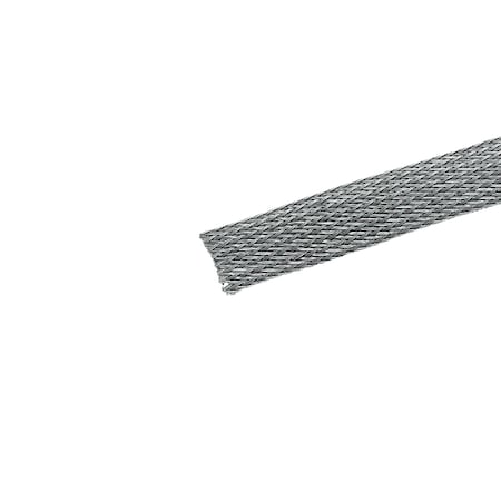 Panduit Braided Cable Sleeve, 3/4 in Inside Dia., 1-1/4 in Max Bundle Dia., 500 ft, Gray SE75P-DR8